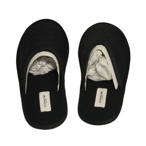 Coach Signature Jacquard Upper 9 Black   Faux Shearling - Picture 3 of 8